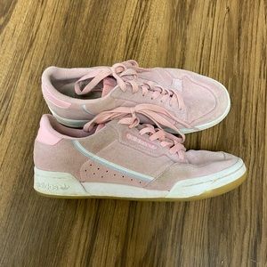 Pink adidas sneakers